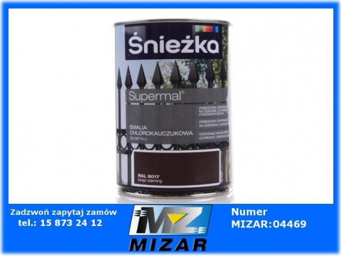 CHLOROKAUCZUK BRĄZ CIEMY RAL 8017 0,9l ŚNIEŻKA-31609