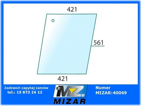 Szyba boczna tylna Fritzmeier zadasz. M 200 201-31923