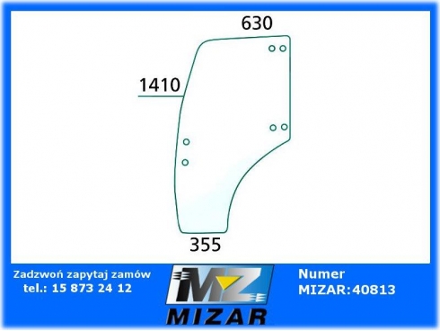 Szyba drzwi lewa New Holland T 3010 3020 3030 9977602-32420