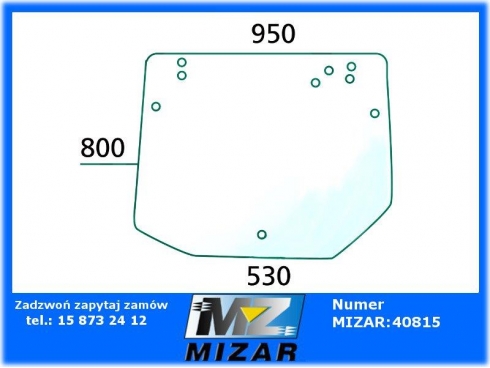 Szyba tylna New Holland T 3010 3020 3030 3040 9977606-32422