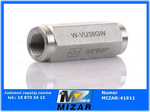 Zawór zwrotny 3/8" BSP W-VU38GWP Waryński-32563