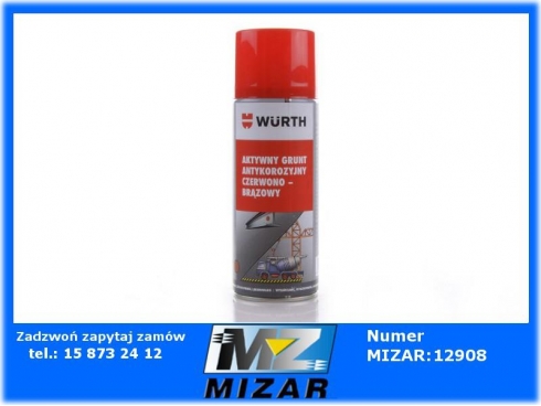 Aktywny grunt antykorozyjny czerwono-brązowy 400ml Wurth-32506