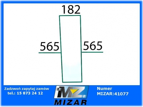 Szyba dzielona przednia L/P Same Siac Tauris Tiger 0.9208.211.0/10-32660