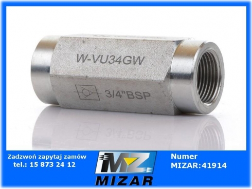 Zawór zwrotny 3/4" BSP W-VU34GWP Waryński-32647