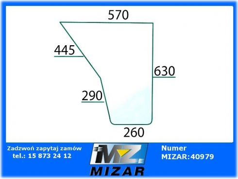 Szyba drzwi dolna L/P Renault MX ME MA MS PE PA PS 6005002913-32615