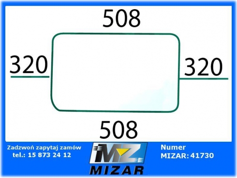 Szyba tylna dolna Zetor BK6011 BK6245 62117998 6211-7998-32783