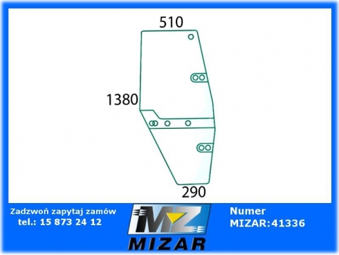 Szyba drzwi prawa Steyr SK II dwudrzwiowa 8060-32708