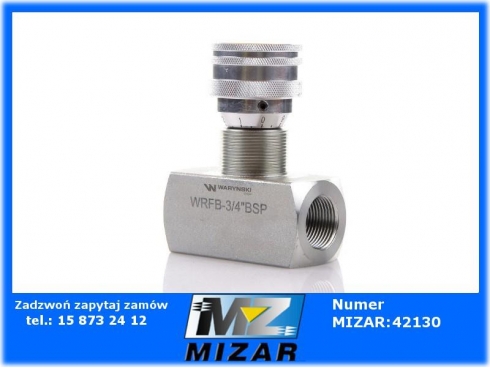 Zawór dławiący 3/4" BSP WRFB 90 Waryński-32894