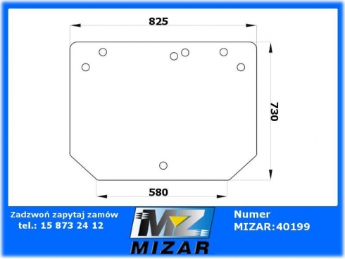 Szyba tylna John Deere 5215 5315 5415 5515 5515 ER200669-33093