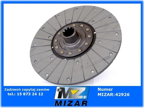 Tarcza sprzęgła I stopień Jumz Tara UA 38223T 451604040-A3-1 315mm 10Z 31,4-37,9mm-33899