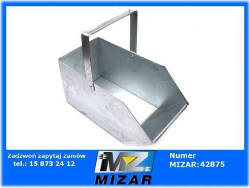 Węglarka metalowa 415x210x210mm na węgiel popiół drewno opał duża stal ocynkowana-34175