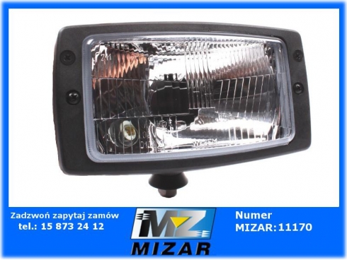 Reflektor 184x102mm H4 lampa robocza do Zetor Forterra 3 funkcje 53351049 prod. Wesem-34100