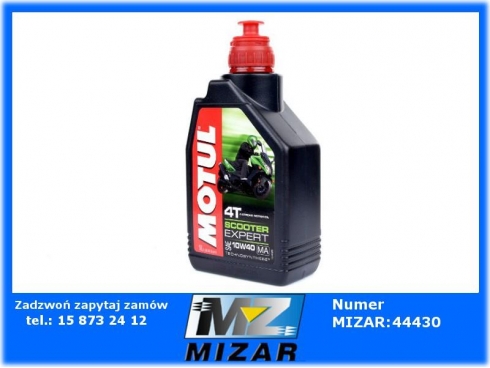 Olej Motul 10W40 Scooter Expert 4T 1l API: SJ JASO: MA-34589