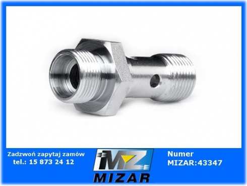 Śruba przelewowa mocująca 1/2" BSP M22x1,5 15l do zaworów krzyżowych Vauom WSC-34581