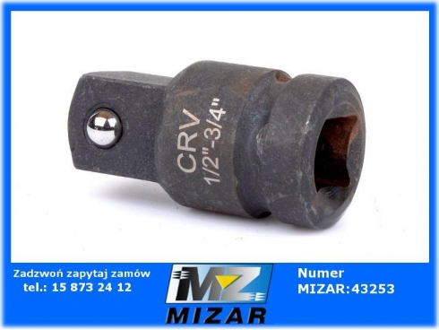 Redukcja udarowa 1/2" 3/4" czarna-34721