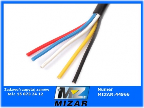 Przewód YLYS 5x1mm2 czarny 5-żyłowy 24V do przyczep -34872