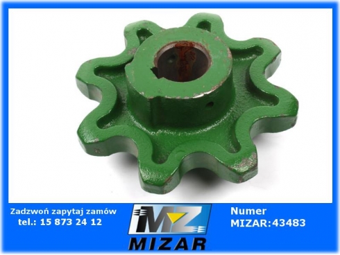 Koło zębate podajnika ziarnowego Z-8 fi 25mm John Deere Z10997-34902