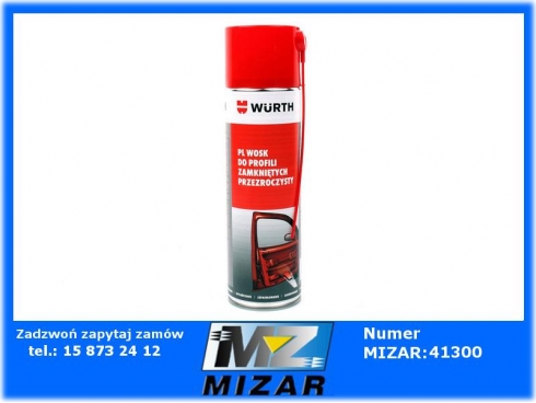 Wosk wypełniający do profili zamkniętych transparentny 500ml Wurth-35169