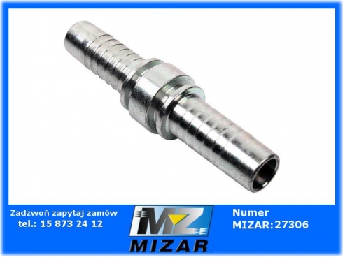 Łącznik węża hydraulicznego na wąż 13mm DN12 VB-35125