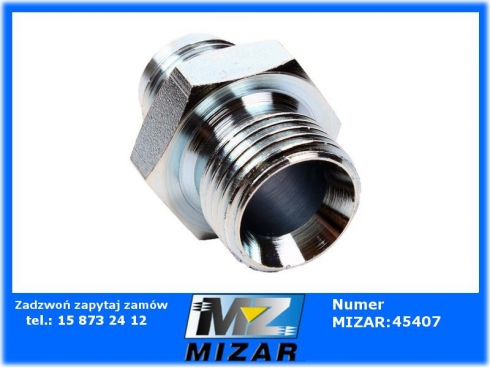 Nypel ocynkowany złączka 1/2"  BSP x 3/4" UNF-35458