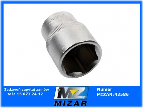 Klucz nasadowy 6-kątny stal CR-V 1/2" 23mm -35497