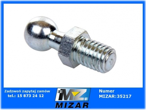 Sworzeń kulowy M8 dł. gw. 10mm KR-25071-35854