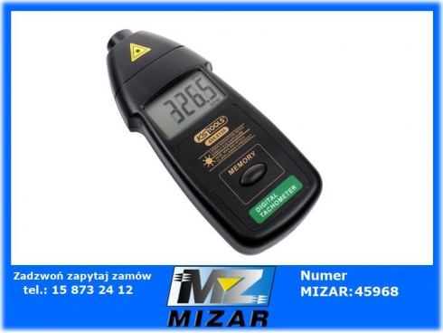 Fotoelektroniczny obrotomierz do bezdotykowego pomiaru prędkości obrotowej Ks Tools-35987