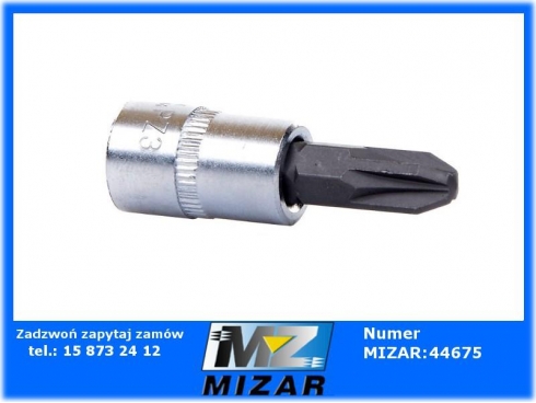 Nasadka wkrętak krzyżowy 1/4" PZ 3 stal CrV Grene-35943