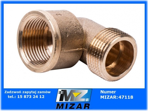 Kolano mosiężne nyplowe 3/4"-36848