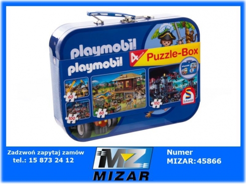 Puzzle 4 motywy w walizce metalowej-37848