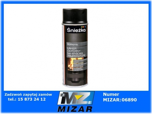 SPRAY MULTI WYSOKOTEMPERATUROWY CZARNY 400ml ŚNIEŻKA do piecyków-37825