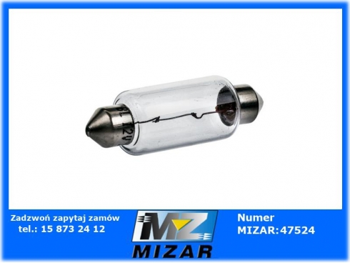 Żarówka rurkowa 12V 18W SV8,5 44mm-37927