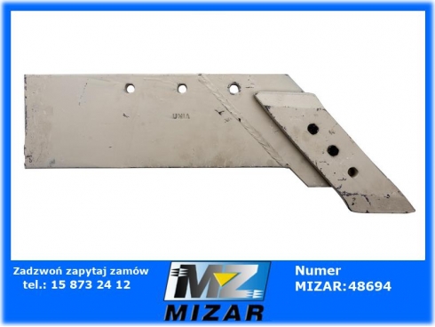 Lemiesz z dłutem prawy dł. 565mm PO 0387 Unia Ibis 111751100-38190