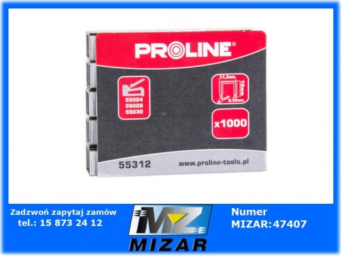 Zszywki hartowane Proline 10mm 1000szt-38233