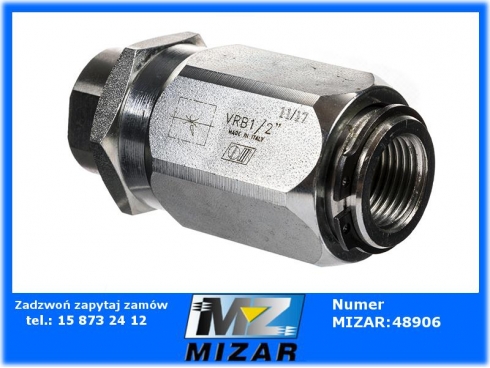 Zawór dławiąco-zwrotny 1/2" DV-H-08-38410