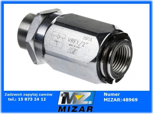 Zawór dławiąco-zwrotny VRF 1/2"-38463