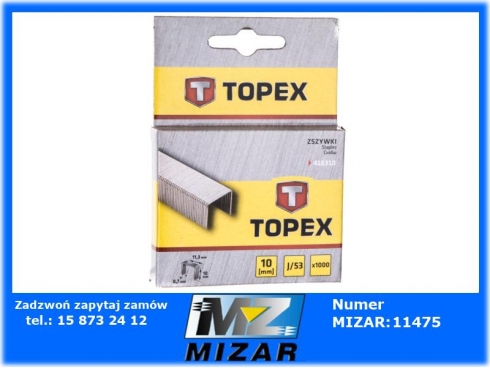 Zszywki typ J 0,7mm - 10mm 1000szt. TOPEX 41E310-38468