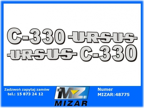 Naklejki C-330 na maskę plastikową-38479