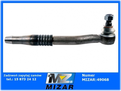 Przegub kulowy prawy zagięty M22x1,5 dł. 410mm-39016