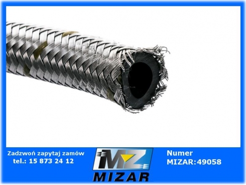 Przewód paliwowy z oplotem stalowym DN 9mm 25bar -35' +90' 1mb-39010