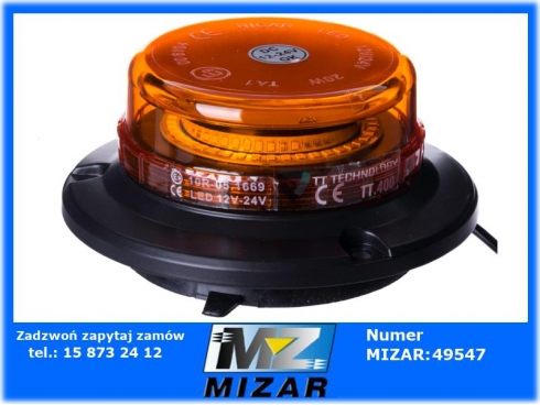 Lampa ostrzegawcza Power Led 12V 24V na magnes-39170