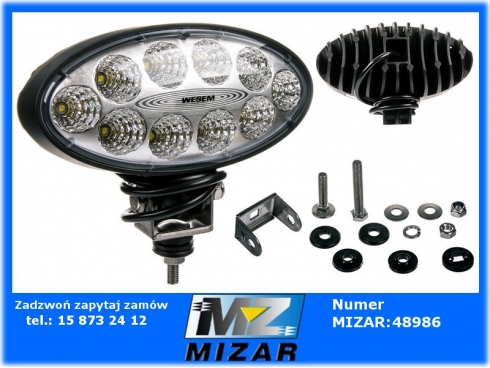 Lampa robocza Led 12V 24V owalna 4000Lm-39234