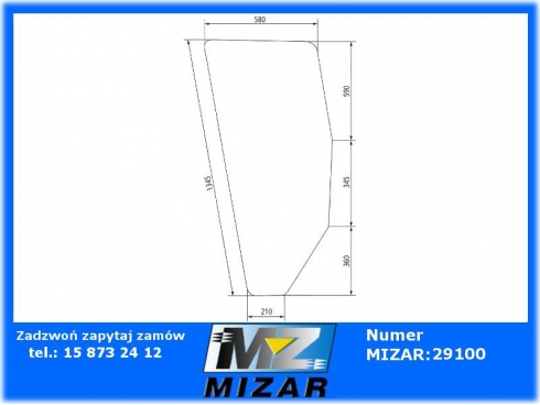 SZYBA DRZWI LEWA ZIELONA FIAT 5130883-39420