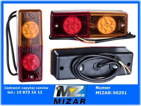 Lampa tylna Led Massey Ferguson MF 12V-39525