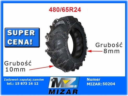 Łańcuch przeciwpoślizgowy 480/65R24 1szt.-39515