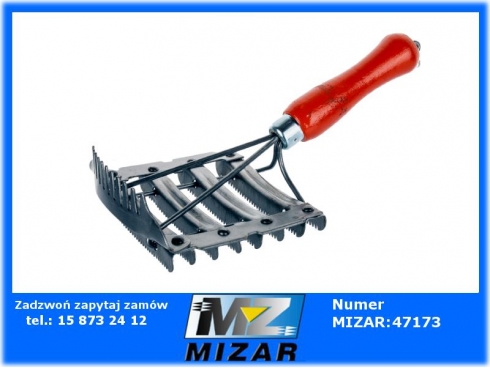 Zgrzebło metalowe z grzebieniem 12cm Super-39677