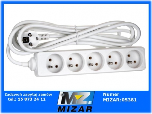 Przedłużacz 5G 3m przewód 1,5mm2-39826