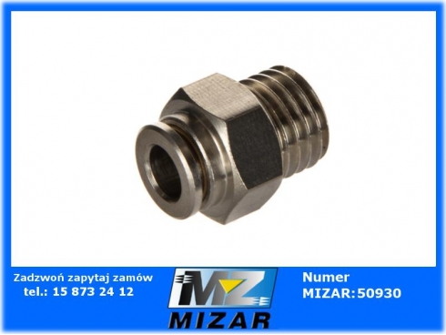 Szybkozłącze Tekalanu fi 6mm M12x1,5 proste metal-40517