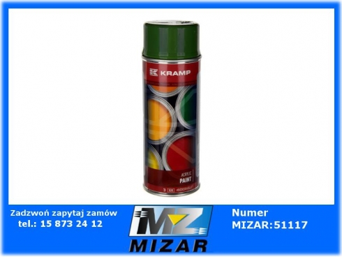 Lakier do maszyn Fendt zielony 400ml spray Kramp-40666