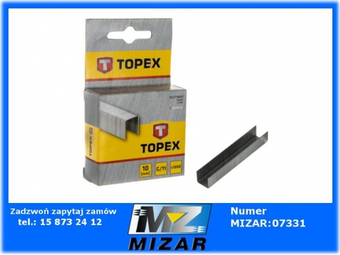 Zszywki typ G 1,2mm - 10mm 1000szt. TOPEX 41E410-40667